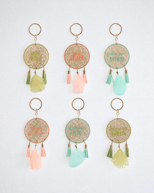 Boho Dreamcatcher Keyrings