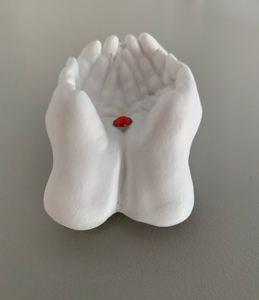 Cupped Hand Jewel Ornament